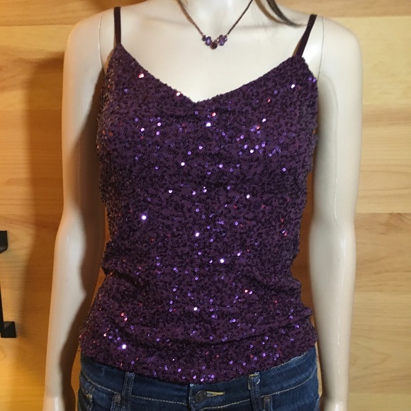 The Limited Tops - SEQUIN FRONT TANK TOP